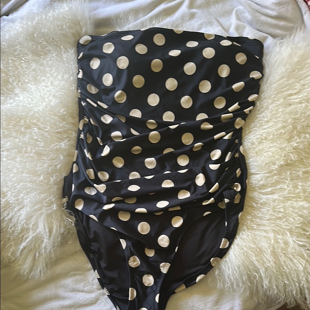 NWT J. Crew Black and White Swimsuit